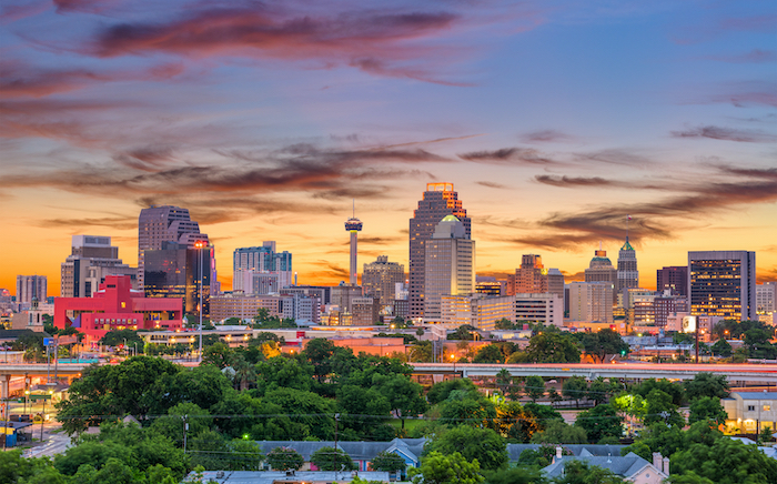 phone of skyline with clouds home health care in san antonio - hospice care in san antonio